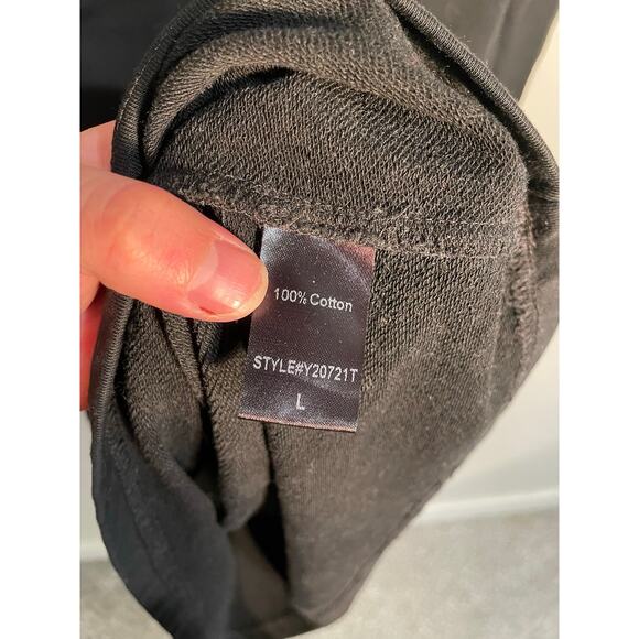 Tuckernuck Pomander Place Black Collins Long Puff Sleeve Mini Dress Size Large - Picture 9 of 9